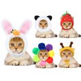 5 Cat Hat Panda Rabbit Bee Strawberry Flower - Walmart.com