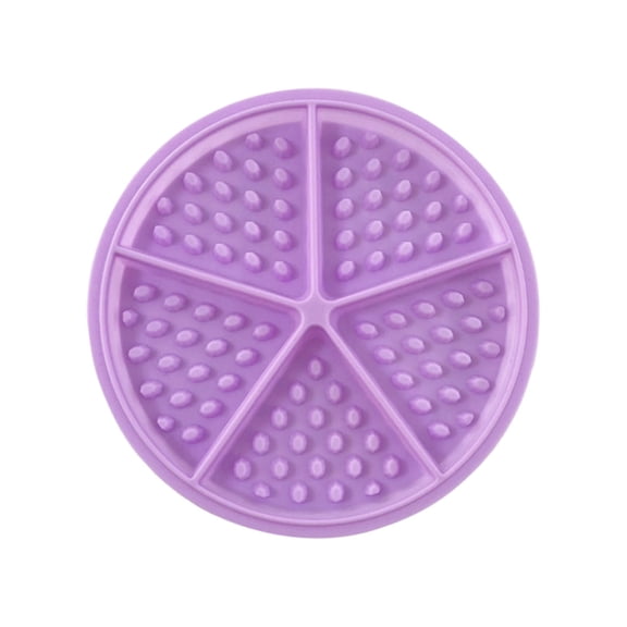 5-Cavity Food Grade Silicone Waffle Mold Non-Stick Divided Baking Tray Heat Resistant Reusable Bakeware For Air Fryer Oven Microwave Homemade Waffles(Purple)