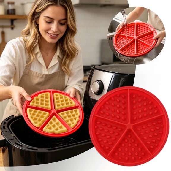 5 Cavity Silicone Triangle Pan Non Stick Baking Tray Durable Baking Molds For Cake Dessert Air Fryer Accessories Kitchen(Red-17.5X1Cm)