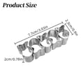 thumbnail image 1 of 5-Cavity Small Fish Bone Shaped Cookie Cutter, Stainless Steel Non-Stick Dough Mold for Kids Parties & Baking Enthusiasts, 1 of 4