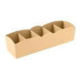 thumbnail image 1 of 5 Cell Drawer Organizer, Stackable Storage Box Divider for Underwear, Socks, Bra, Tie, Cosmetic & Small Household Items(Khaki,Regular), 1 of 3