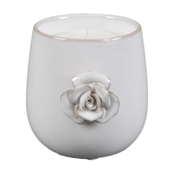 5" Ceramic Flower Candle - Magnolia Bloom 20 oz