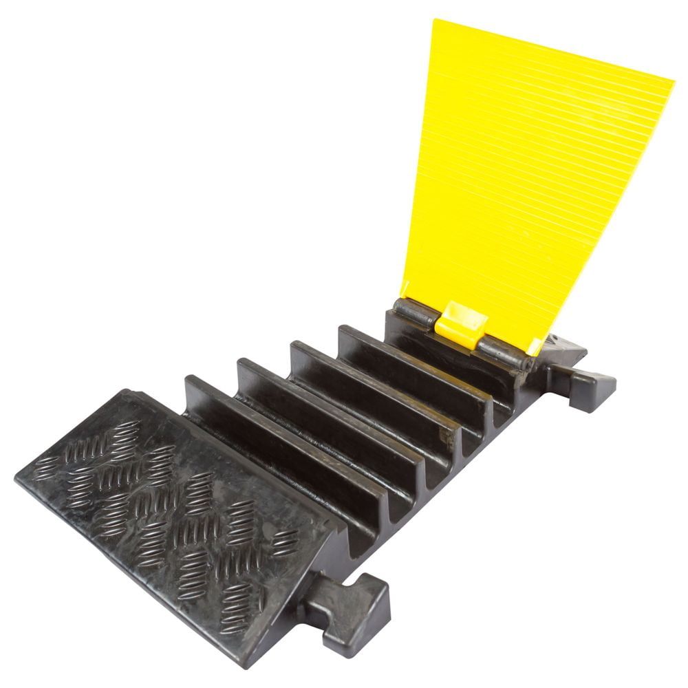 5-Channel Rubber Cable Ramp Modular Left Turn Corner Section - Walmart.com