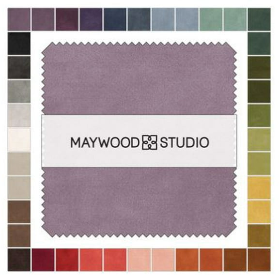 5" Charm Pack Squares - Bonnie Sullivan Woolies Flannel Color Wash Maywood Studio 42 5-inch Charm Pack Squares Flannel Fabric Bundle Precuts (CP-MASCOLW) M421.29