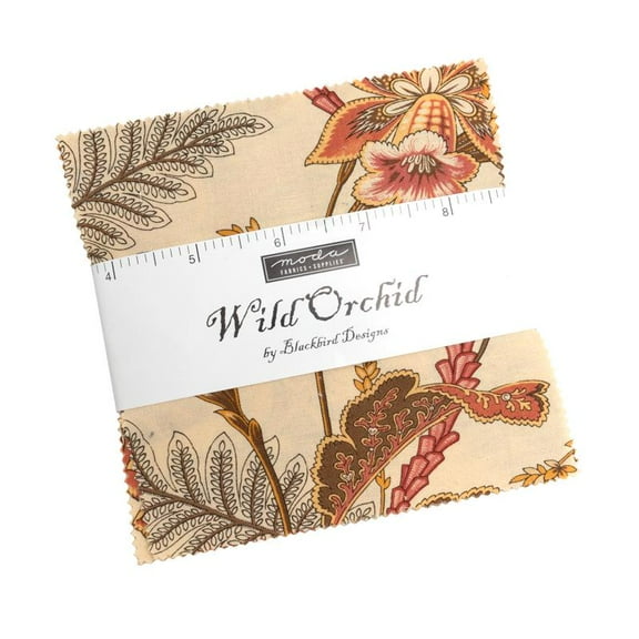 5" Charm Pack - Wild Orchid by Blackbird Designs for Moda Fabrics Squares Fabric Bundle Quilter's Cotton Precuts (2770PP) M518.10