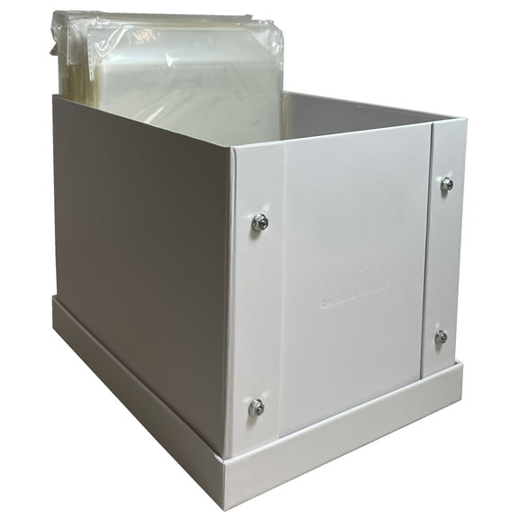 5 CheckOutStore White Stamp & Die Craft Storage Pocket Box (10.5 x 7.5 x 7.5)