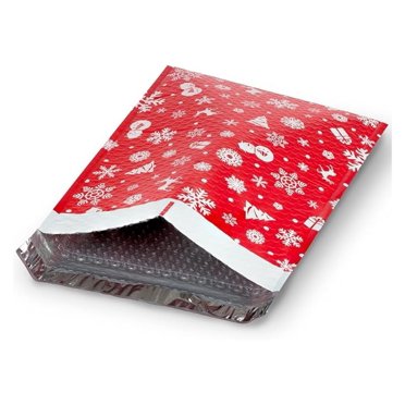 Christmas Holiday Poly Padded Bubble Mailers – ProLine Shipping Envelopes