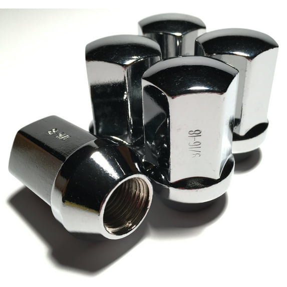 5 Chrome 9/16 Dodge OEM Lug Nuts Ram 1500 Durango Dakota Raider Factory Lugs