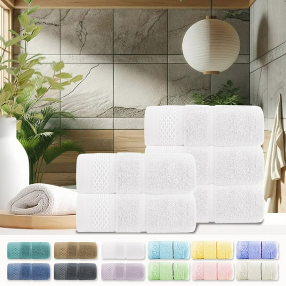 Under $5 Clearance! Bath Towel, InsCrazy 100% Cotton Towel, Thick and Soft, Quick Dry, Highly Absorbent Household Towel for Bathroom, Sport, Wash Face, Large Gift Hand Towel