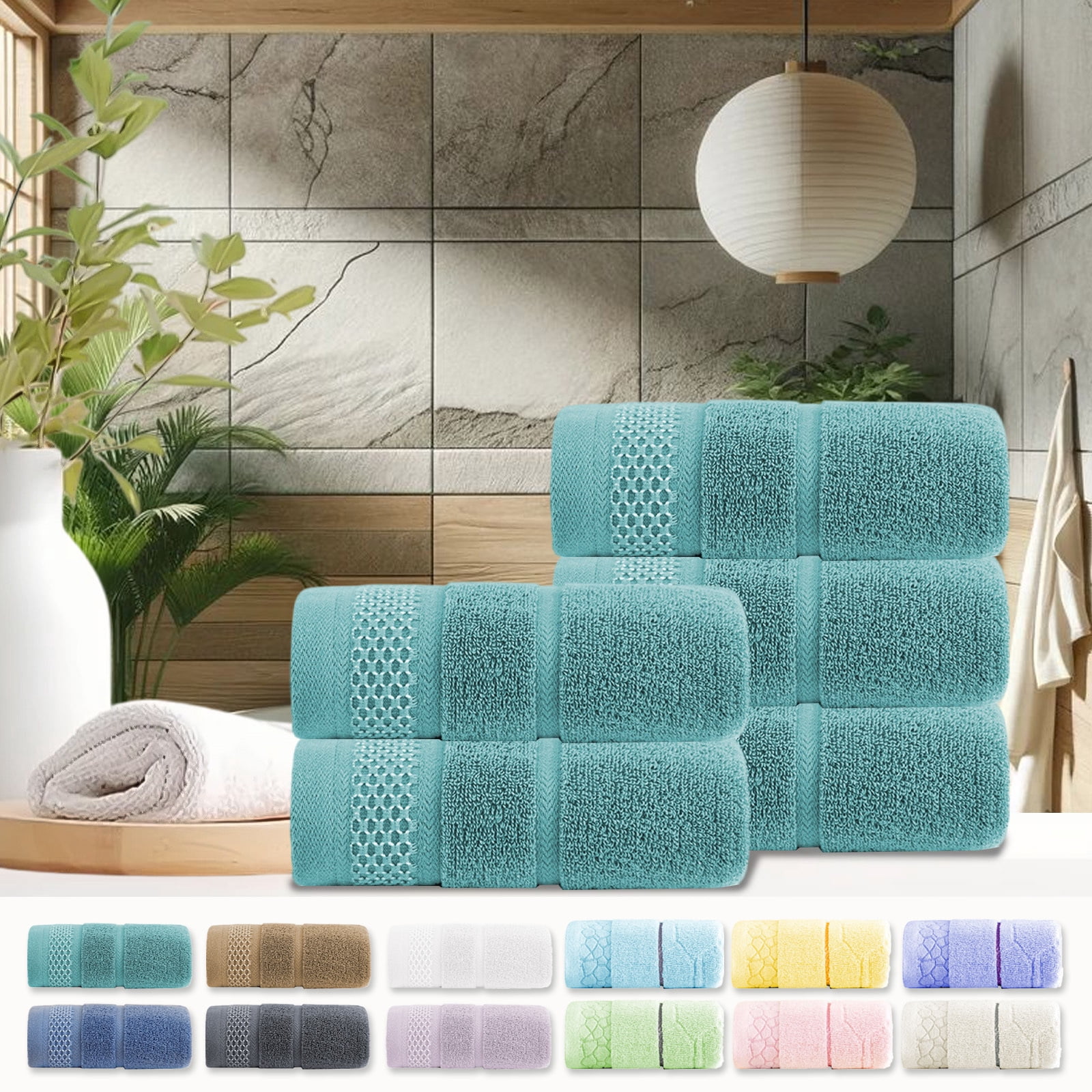 Under $5 Clearance! Bath Towel, InsCrazy 100% Cotton Towel, Thick and ...