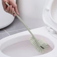 thumbnail image 1 of Under $5 Clearance! Toilet Brush for Bathroom, InsCrazy Dead Corner Toilet Brush Bathroom Cleaning Brush Toilet Long Handle Wall-mounted Plastic Soft Bristle Brush Set, 1 of 6