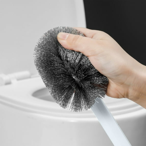 Under $5 Clearance! Toilet Brush, InsCrazy New S-shaped Elbow Long-handled Toilet Brush with No Dead Ends Toilet Cleaning Brush Household Toilet Soft-bristled Cleaning Brush