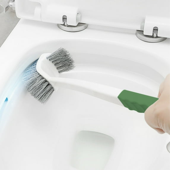 Under $5 Clearance! Toilet Brush, InsCrazy Toilet Bowl Brush and Holders with 2 Type Capability Brush-Rubber Brush and Slit Brush- Toilet Bowl Brush Clean Every Corner of The Toilet