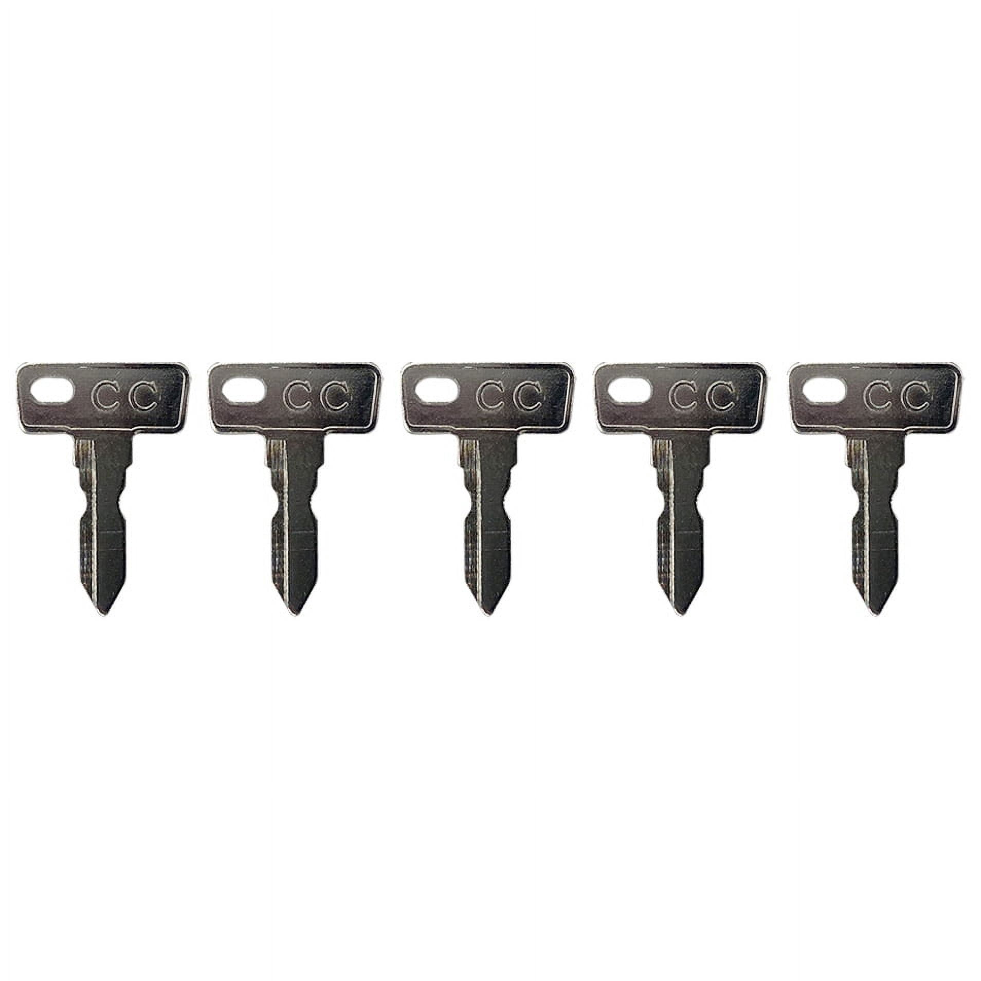 Pack Of 2 Ignition Keys For Club Car DS Golf Cart - Fits 1983.5-Up Gas & Electric Models