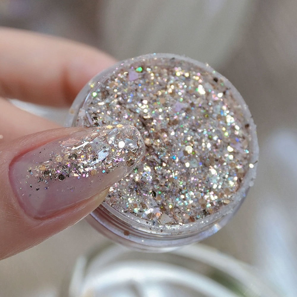 3 Color Sign Design 5-Color Glitter Nail Powder Set for Stunning Nail Art Designs - Walmart.com