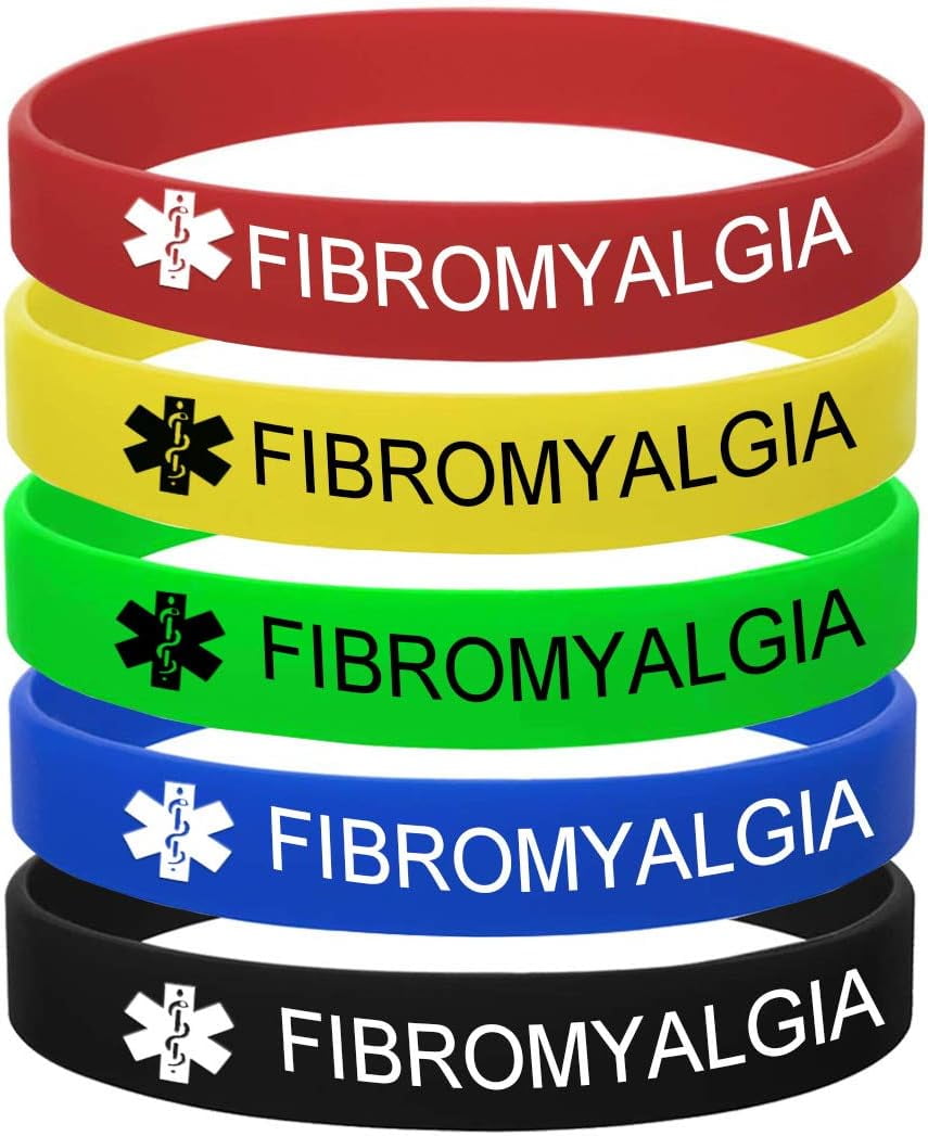 5 Color PackPersonalized Engraved Medical Alert ID Jewelry Food Drug