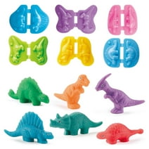 5 Color dough Sets for Toddlers Dinosaur World, 6 Dino Color dough Tools for Boys Girls 4-8