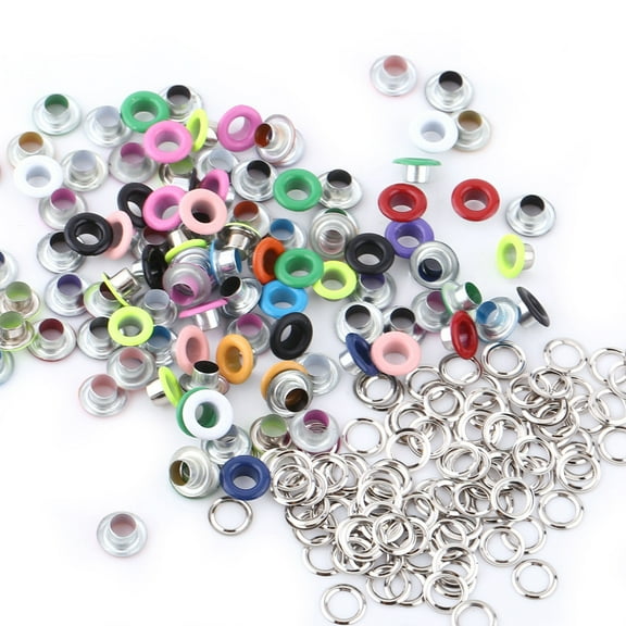 5 Colors 100 Sets Eyelets, Scrapbooking Metal Eyelets, for For Craft Making