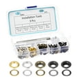thumbnail image 1 of 5 Colors 5mm Inside Dia. 100 Sets 3/16" Copper Grommet Kit with 3 Install Tools, 1 of 6