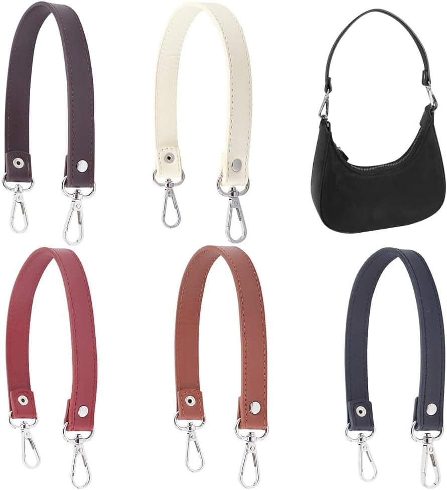 5 Colors Leather Purse Handles 14.5 Inch PU Leather Handbag Strap