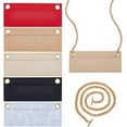 thumbnail image 1 of 5 Colors Purse Organizer Insert Conversion Kit with 2pcs Gold Chain Felt Handbag Organizer Insert Inner Pocket Liner Women Clutches Envelope Bag Conversion Accessories for Kirigami Pochette, 1 of 5