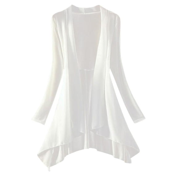 5 Colors Women Long Chiffon Blouse Shirts Cardigan Sunscreen Shirts Floral Printed Ladies Blouses Jackets