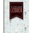 thumbnail image 1 of 5 Column Ledgers: 5 Column Ledger: Ledger Book, Accounting Ledger Paper, Financial Ledger For Kids, Cute Wedding Cover, 8.5" x 11", 100 pages (Paperback), 1 of 1