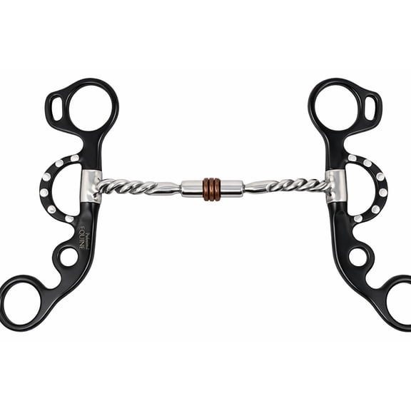 5" Comfort Jointed Copper Roller Mouth Short Shank Snaffle Horse Bit 35653B