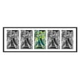 thumbnail image 1 of 5 Comic Book Frame Black Collage Comic Book Frame with White Mat to Display 5 Current Era Comic, 1 of 6