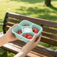 thumbnail image 1 of 5-Compartment Bento Snack Box Containers for Adults Lunchable Meal Prep Containers Reusable Stackable Bento Lunch Box Food Storage Prep Containers with Lids Green, 1 of 5
