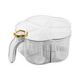 thumbnail image 1 of 5-Compartment Clear Spice Storage Box with Lids & Measuring Spoons Kitchen Seasoning Organizer Material Odor-Proof & Dirt- Transparent for Easy Viewing, 1 of 1