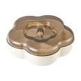 thumbnail image 1 of 5 Compartment Plastic Storage Tray With Cover, Nut Serving Container, Candy Organizer, Appetizer Holder for Parties, Picnics, 1 of 7