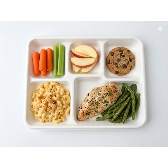 5 Compartment School Tray (25ct)