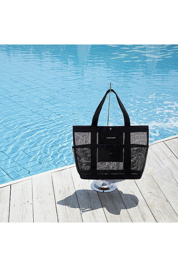 5 Compartments Mesh Shower Rack Hanging Storage Bag Portable Nylon Dry Wet Separation Organizer Tote for College Dorm Dormitory Travel Camping Beach Swimming Gym Bathroom Use Bag