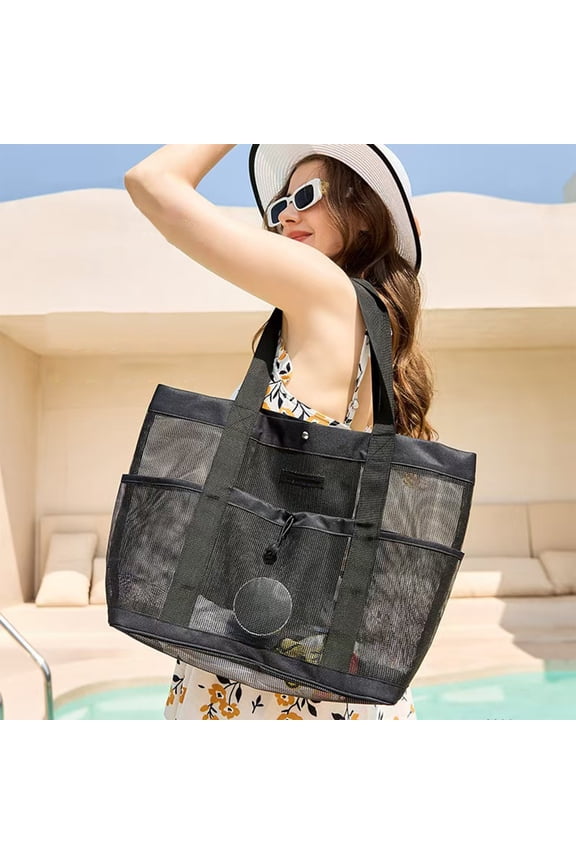 5 Compartments Mesh Shower Rack Portable Dry Hanging Wash Bag, Mesh Portable Shower Bag, Minimalist Modern, Easy Storage Solution, Travel Camping Bathroom Beach, Large Capacity Waterproof