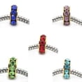 thumbnail image 1 of 5 Copper Mixed  Rhinestone Rondelle Spacer European Bead Compatible for Most European Snake Chain Bracelet, 1 of 1