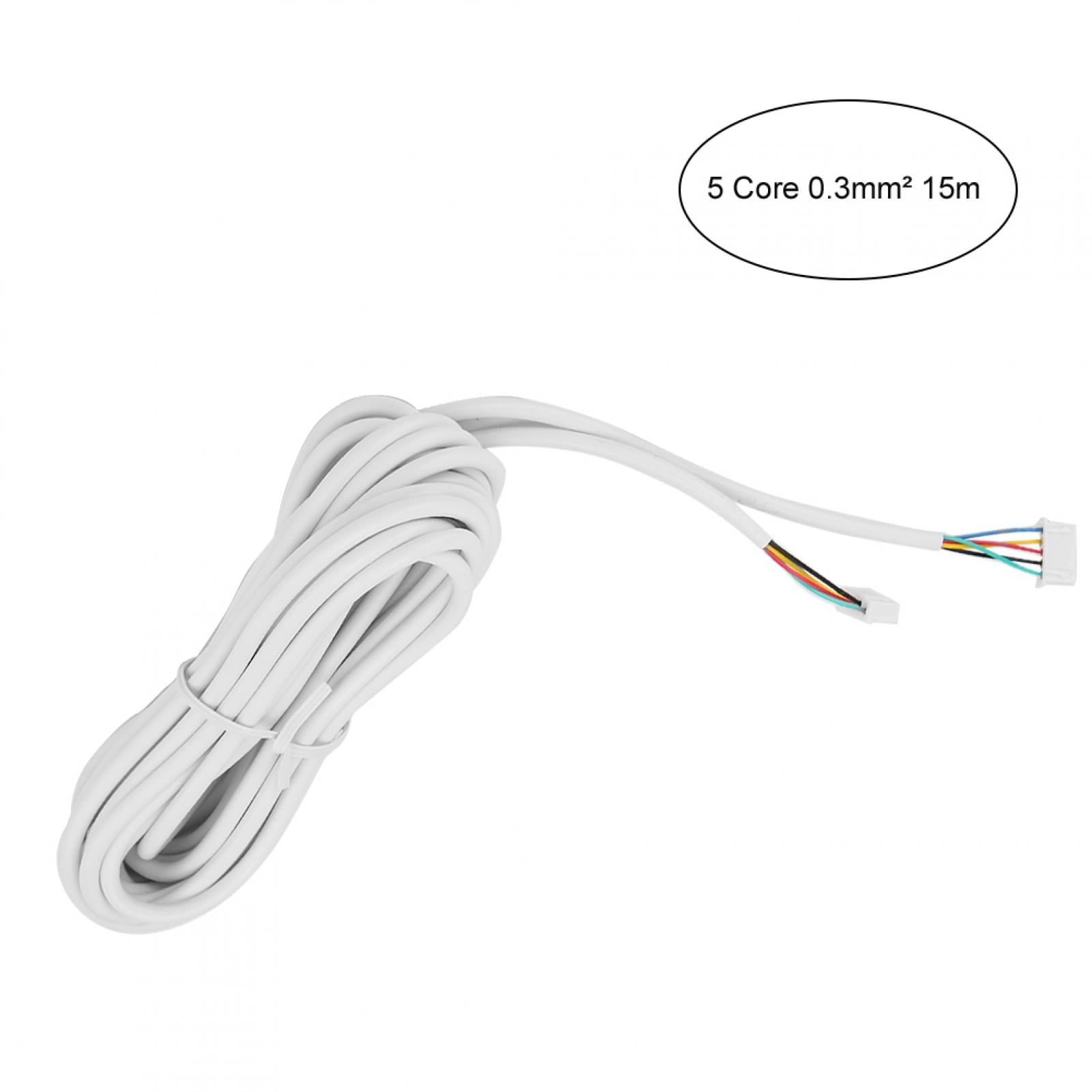 5-Core 0.3mm Round Flexible Copper Cable For Video Door Phone System ...