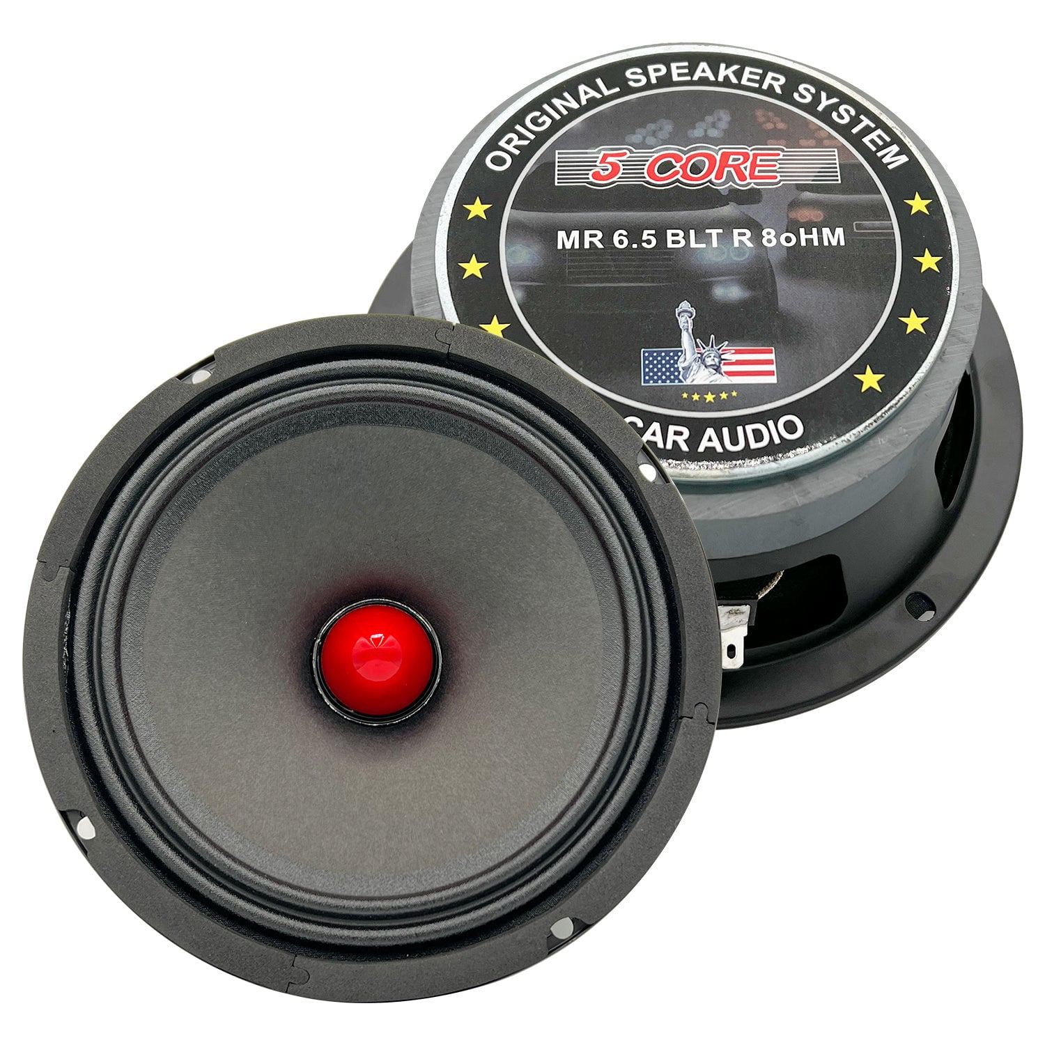 5 Core 6.5 Car Audio Speakers with Bullet 500 W 8 Ohm MidRange
