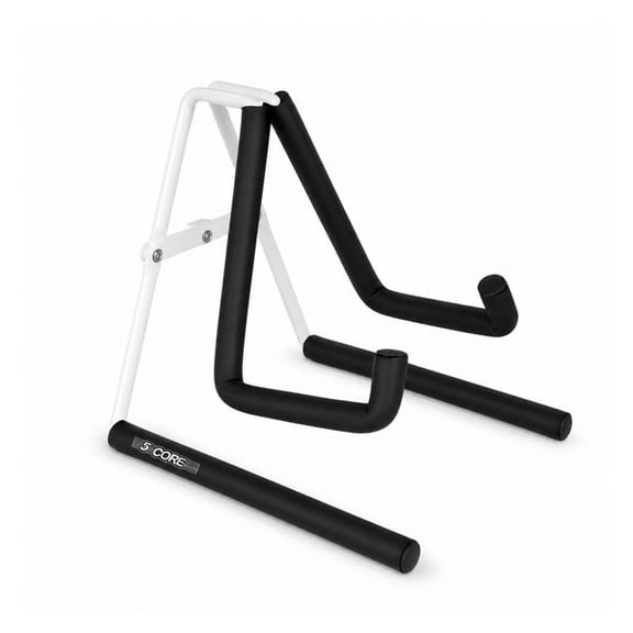 5 Core A-Frame Metal Ukulele Stand with Soft Padded Arms, Universal Holder for Ukulele, Banjo, Mini Guitar & Violin