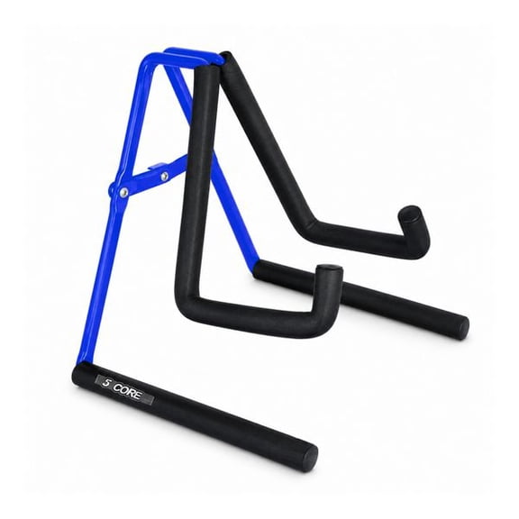 5 Core A-Frame Metal Ukulele Stand with Soft Padded Arms, Universal Holder for Ukulele, Banjo, Mini Guitar & Violin