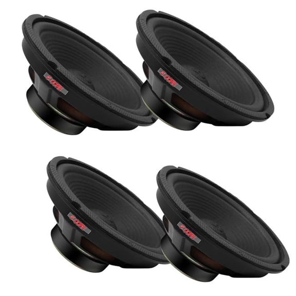 5 Core D01027R25EP 8 in. Subwoofer Speaker 1000W Combined Peak 4 ohm Replacement Car Bass Sub Woofer - Black