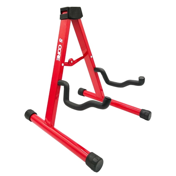 5 Core Guitar Stand A Frame w Soft Foam Arm Non Slip Rubber for Acoustic Electric Bass Ukulele