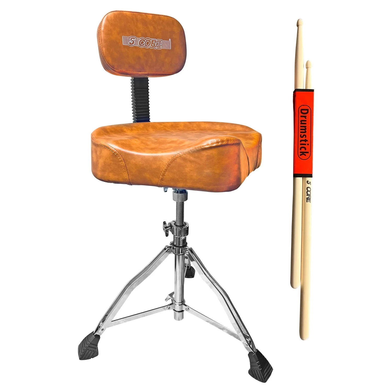 5 Core Drum Throne with Backrest Airlift Chair Height Adjustable