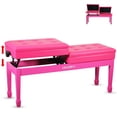 thumbnail image 1 of 5 Core Duet Piano Bench 3.5 Inch Padded Cushioned Stool Wooden Heavy Duty Musician Chair w Storage, 1 of 11