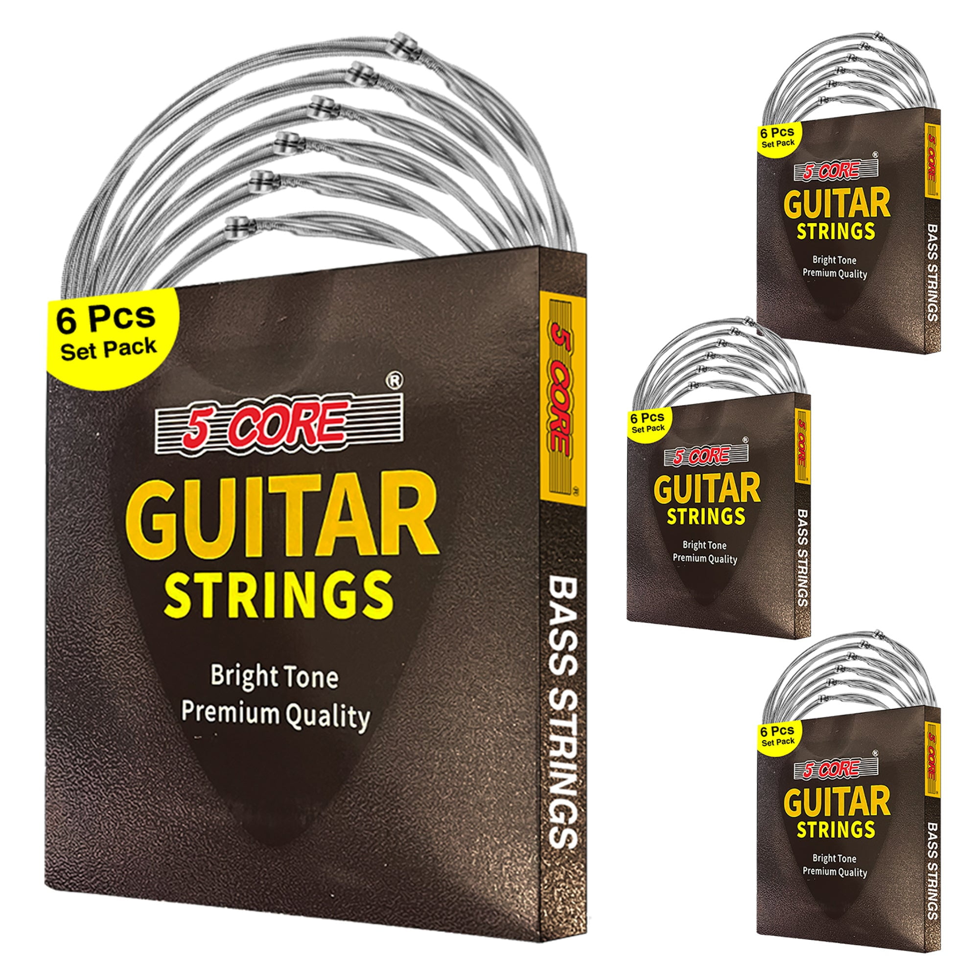5 Core Bass Electric Guitar Strings Pure Nickel Coated Guitar String