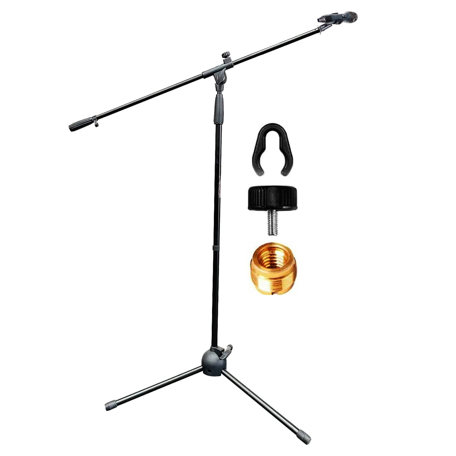 5 Core Foldable Tripod Microphone Stand Universal Mic Mount and Height Adjustable from 36 to