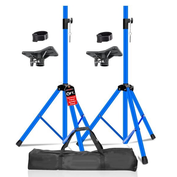5 Core Heavy Duty Adjustable Tripod Speaker Stand, Up to 72 Inch Floor Pole Mount Holder for DJ PA & Studio Monitor Speakers