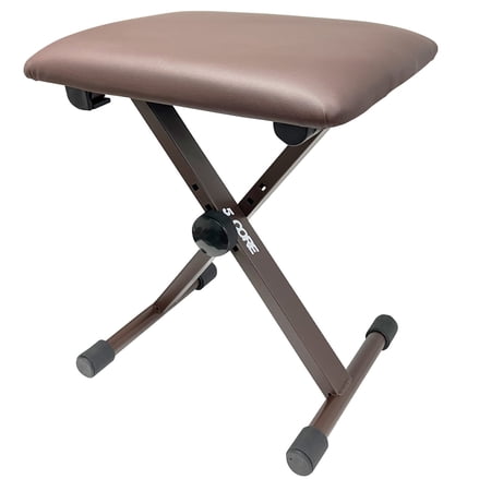 5 Core Keyboard Bench 2 Inch Padded Cushioned Piano Stool Height Adjustable 19" Guitar Seat Portable
