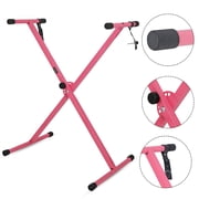 5 Core Keyboard Stand Z Style Height Adjustable Sturdy Piano Riser Lift Holder Stands PINK