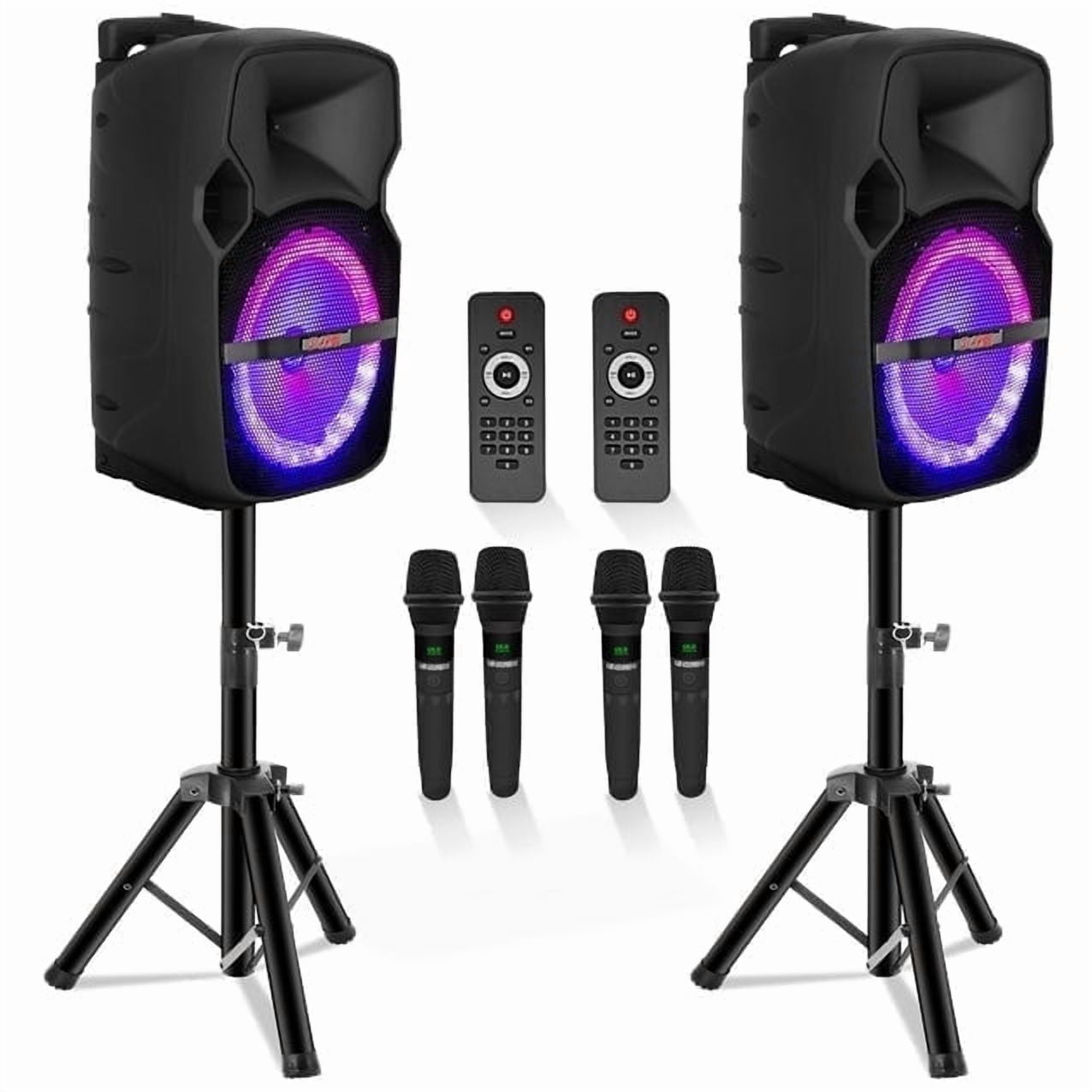 5 CORE 12 Inch TWS PAIR Bluetooth Party Speakers 1000 Watt Portable ...